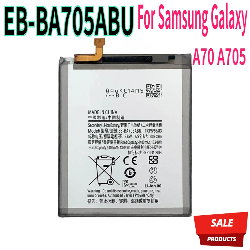 

4500mAh Battery EB-BA705ABU For Samsung Galaxy A70 A705 SM-A705 A705FN SM-A705W