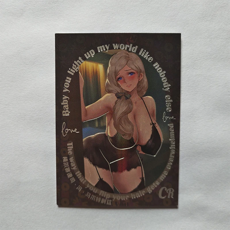 Anime Goddess Story CR Cards Keqing Barbara Shenhe Lumine Ningguang Collectible Cards Christmas Birthday Gifts Children's Toys