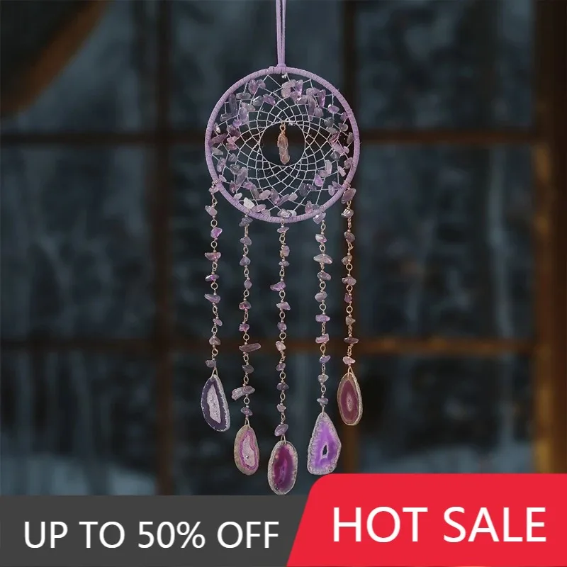 Crystal Life Tree Wind Chime Art Creative Sun Catcher Trinkets Aesthetic Miniature Dream Catcher Ornaments Home Wall Decorations