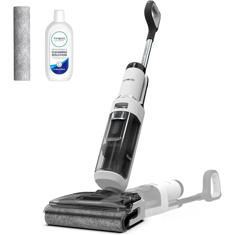 Tineco Floor ONE Stretch S6 Cordless Wet Dry Vacuum Cleaner 180°Lay-Flat Smart Vacuum Mop, 40 Minutes Long Runtime 158℉ Flashdry