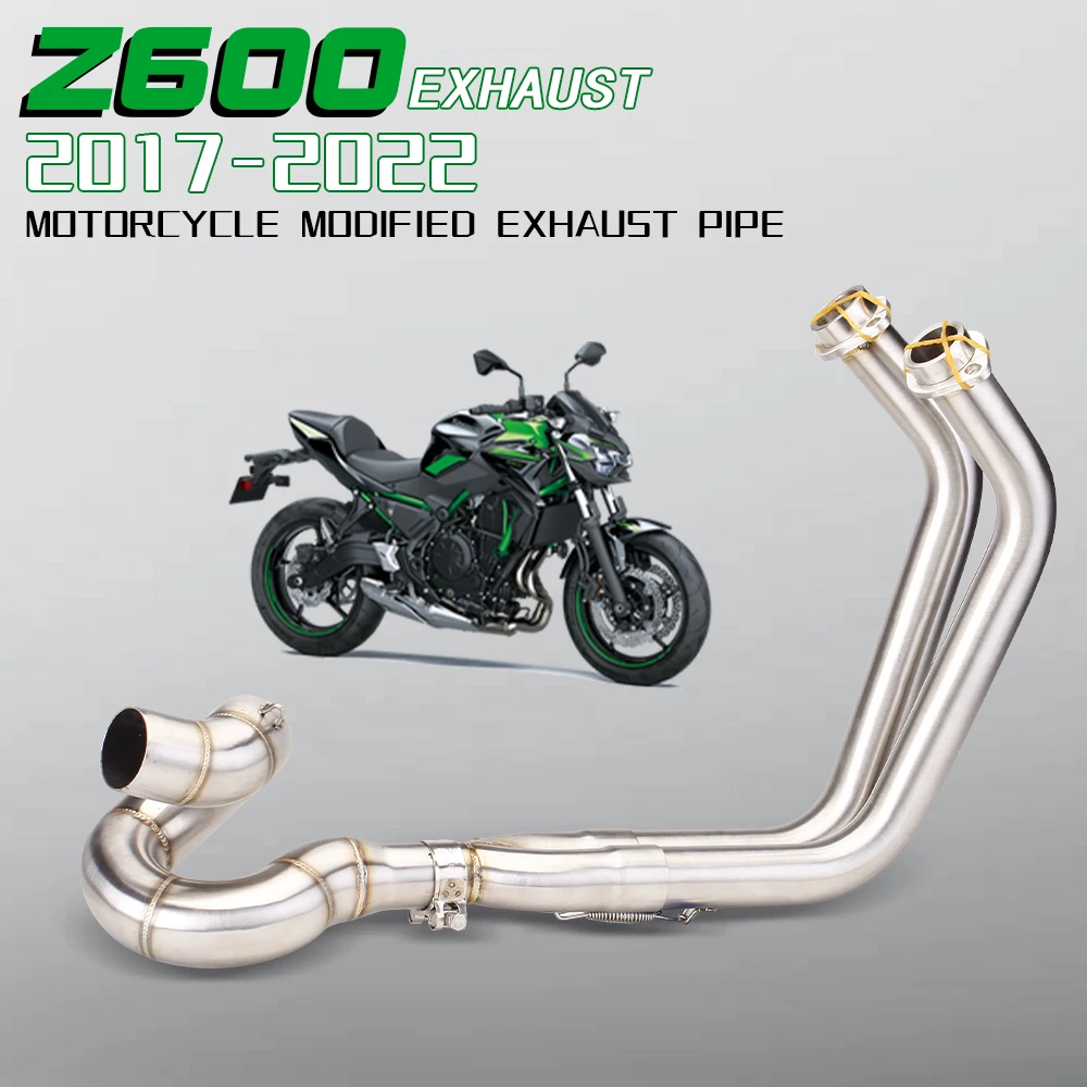 For Z650 Z600 Ninja 650 Z-650 (2017-2022) Stainless Steel Motorcycle Front Exhaust Pipe Connection 51mm