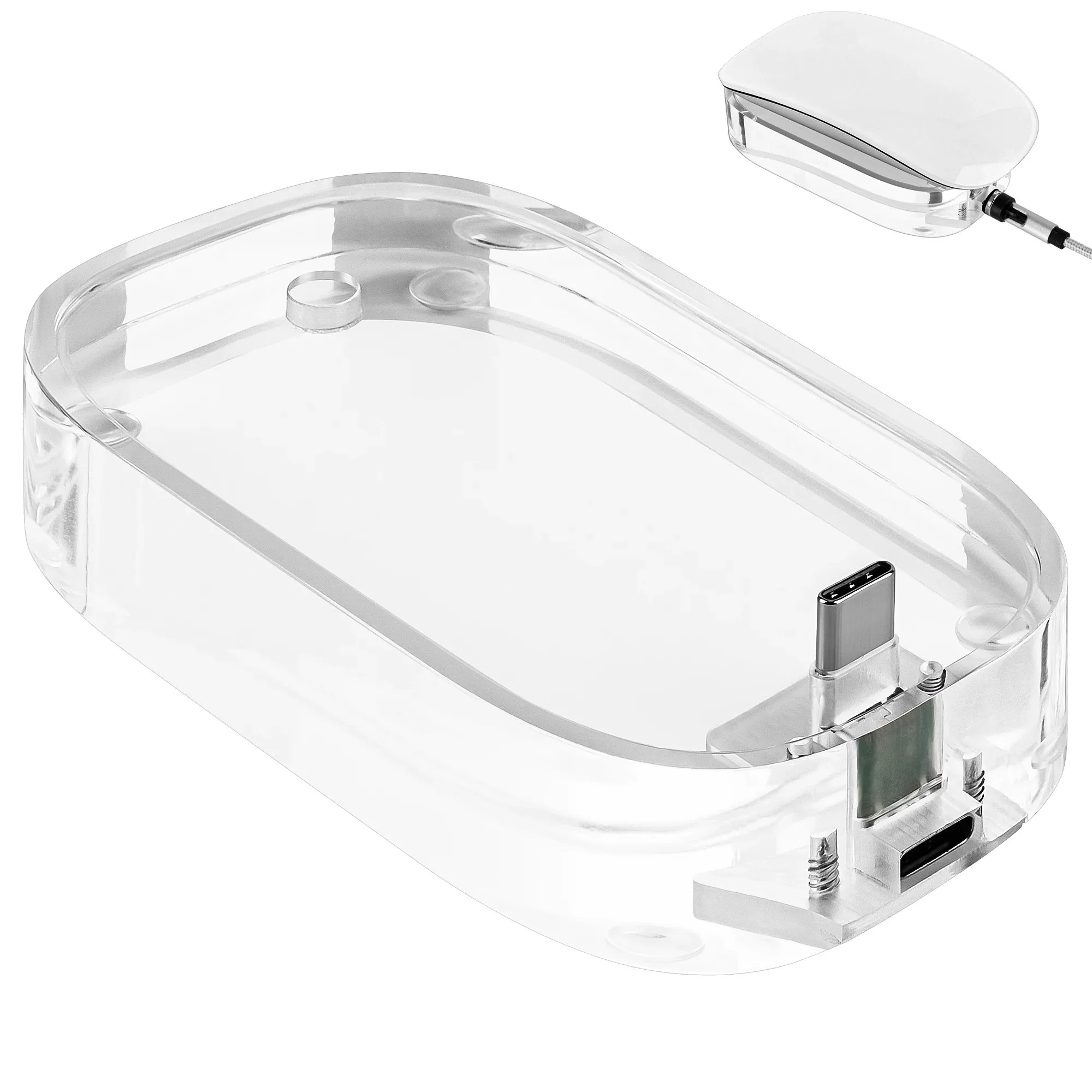 Suitable for Magic Mouse USB-C Acrylic Magnetic Mouse Charging Base Holder