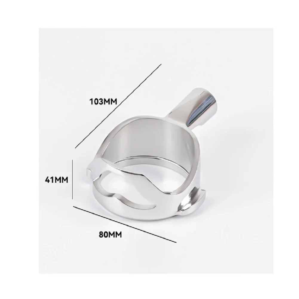 Stainless Steel Handle Bottomless Portafilter 304 Stainless Steel Fine Mesh Filter Detachable Structure Aluminum Alloy