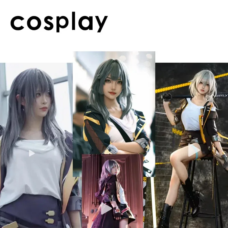 

2025 12, косплей, аниме, игра, складной звездный купол, железная дорога, пионер, женский парик Master Cos, серебристо-серый, имитация кожи головы