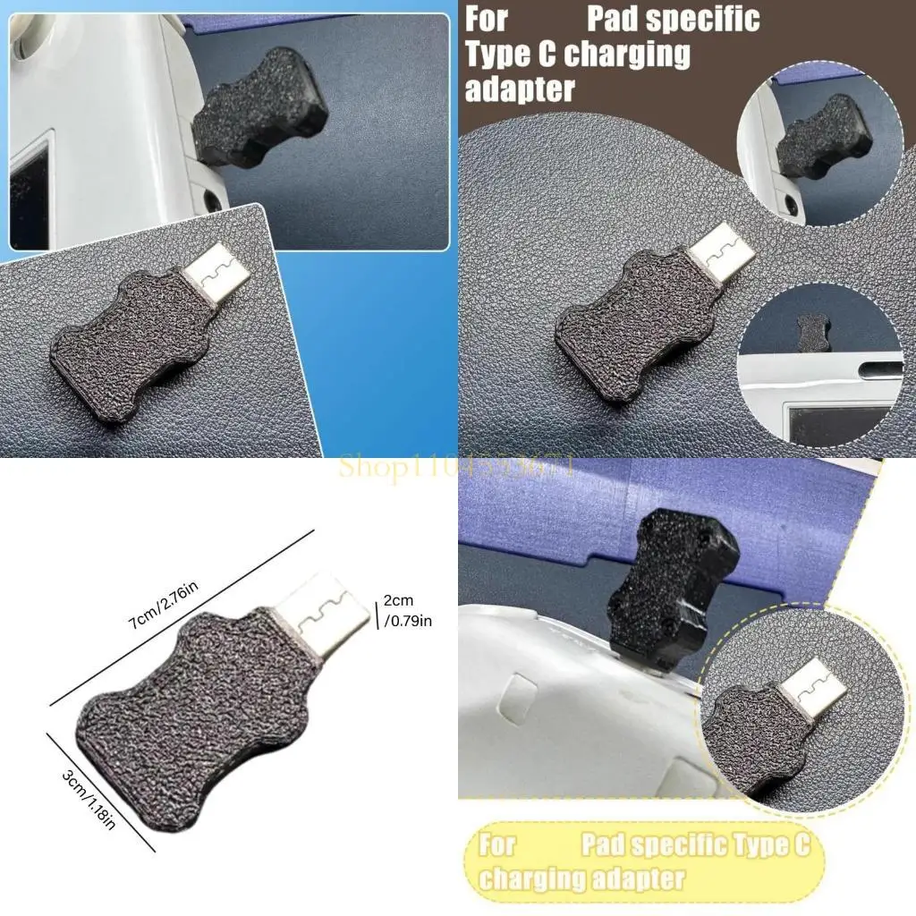 Best Seller Type C Charging Converter Connector Charging Adapter Easy Installation Ergonomic for Game Console Pad Single Track