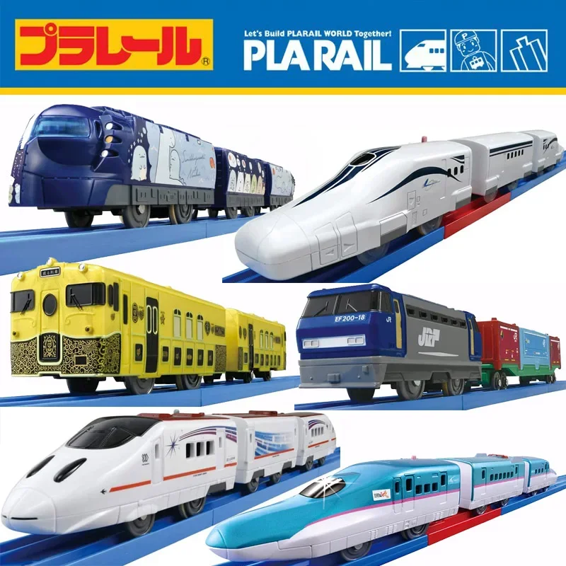 TAKARA TOMY S series Pulelu Road electric rail train Shinkansen model car toy for boys, a holiday gift toy for children.