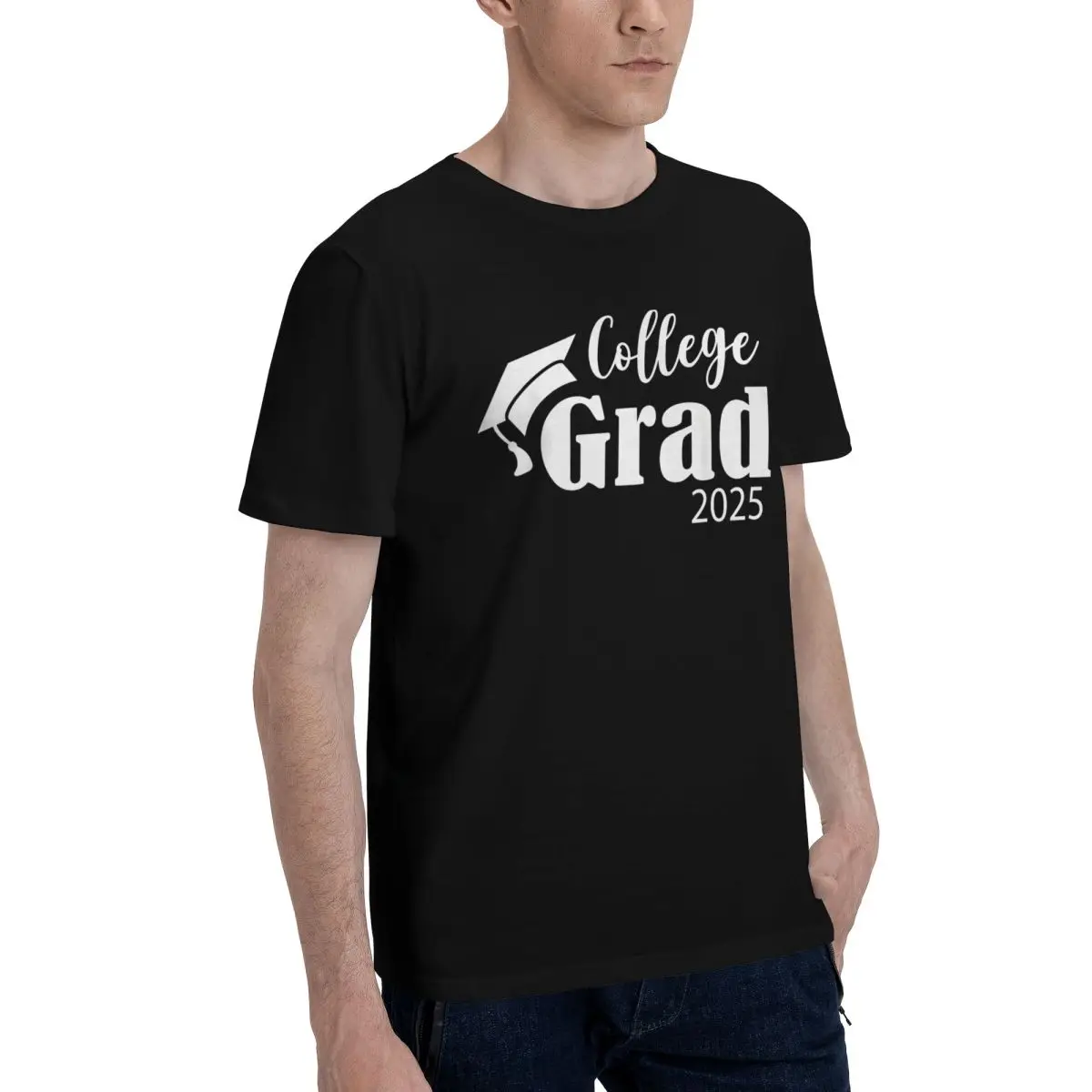 College Grad 2025 Design Creative Movement Top quality Title T-shirts Fitness Eur Size