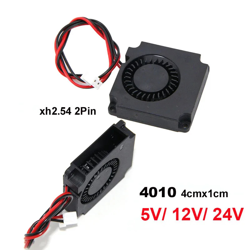 DC 5v 12V 24V Cooling Fan 4010 4cmx1cm turbo Blower Brushless 3D Printer Parts 2Pin For Extruder CPU DC Cooler Part Plastic A7