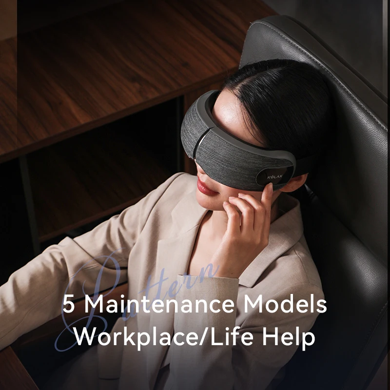 2024 Hot Sellers Air Compression Music Eye Fatigue Massage Device Rechargeable Smart Eye Massager With Heat