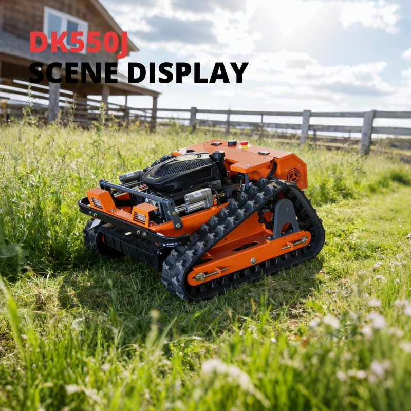 

Customized Remote Control Lawn Mower,Rechargeable Mower,Farm Garden Automatic Crawler Track Steep Slopes Lawn Mower Robot