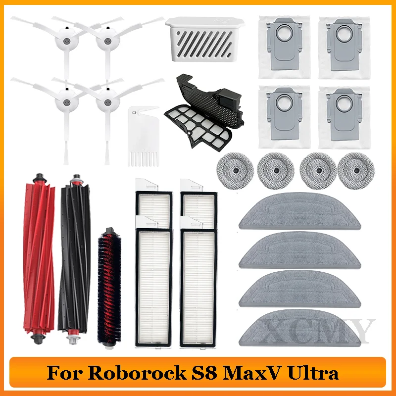 

Replacement For Roborock S8 Max V Ultra G20s Robot Main Side Brush Hepa Filter Mop Vacuums Cleaner Spare Part Accessories