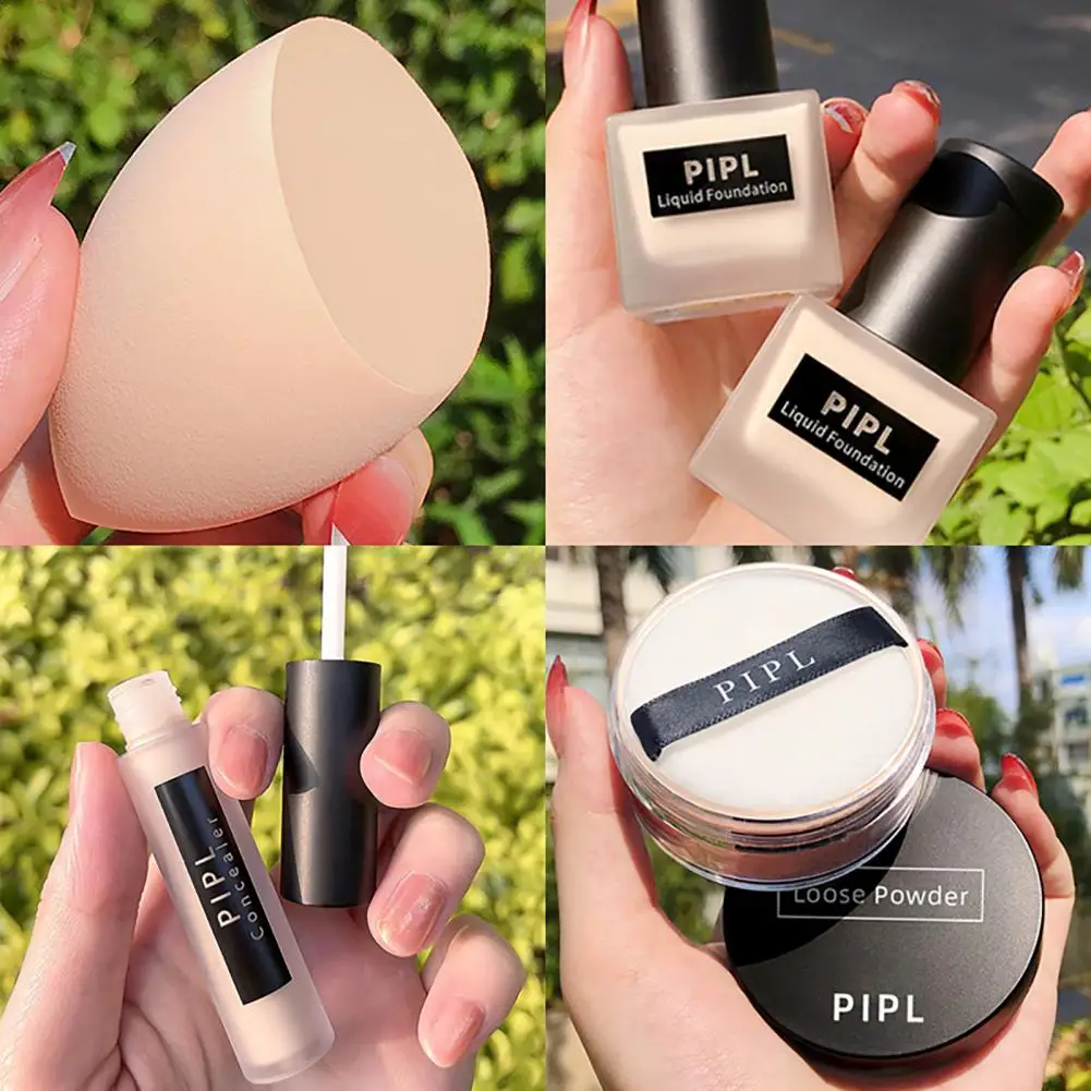 58G Foundation Cair Fashion Krim Concealer Krim Rias Wajah Bedak Longgar Telur Rias Wajah Kit Kecantikan Hadiah Foundation Tidak Berminyak