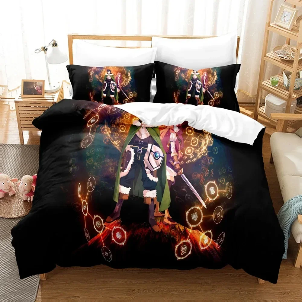3D Cartoons The Rising of the Shield Hero Bedding Sets Duvet Cover Set With Pillowcase Twin Full Queen King Bedclothes Bed Linen