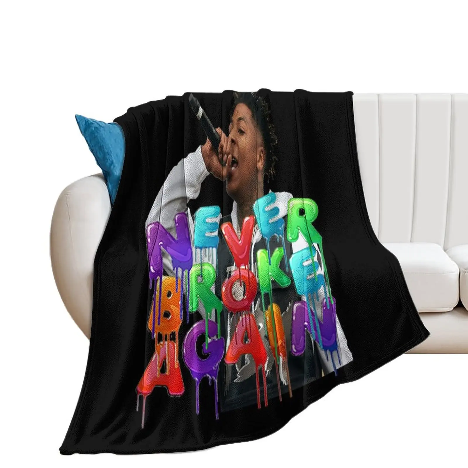 Youngboy Never Broke Again Throw Blanket Furrys christmas gifts Blankets