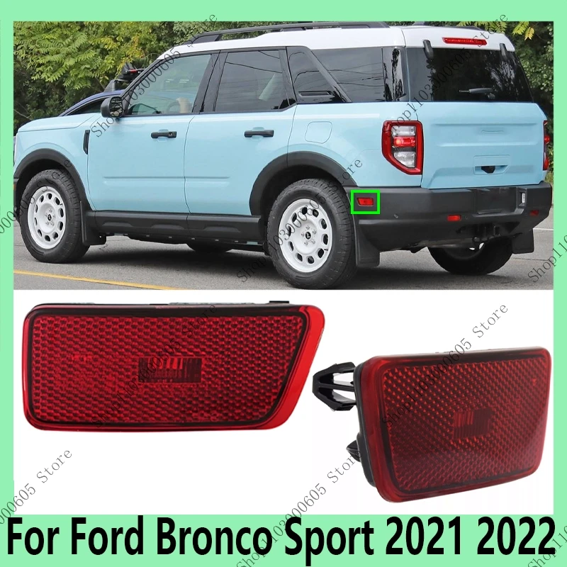 

For Ford Bronco 2021-2022 Auto Parts Reflector Rear Bumper Reflector Lights Turn Signal Brake Warning Lights