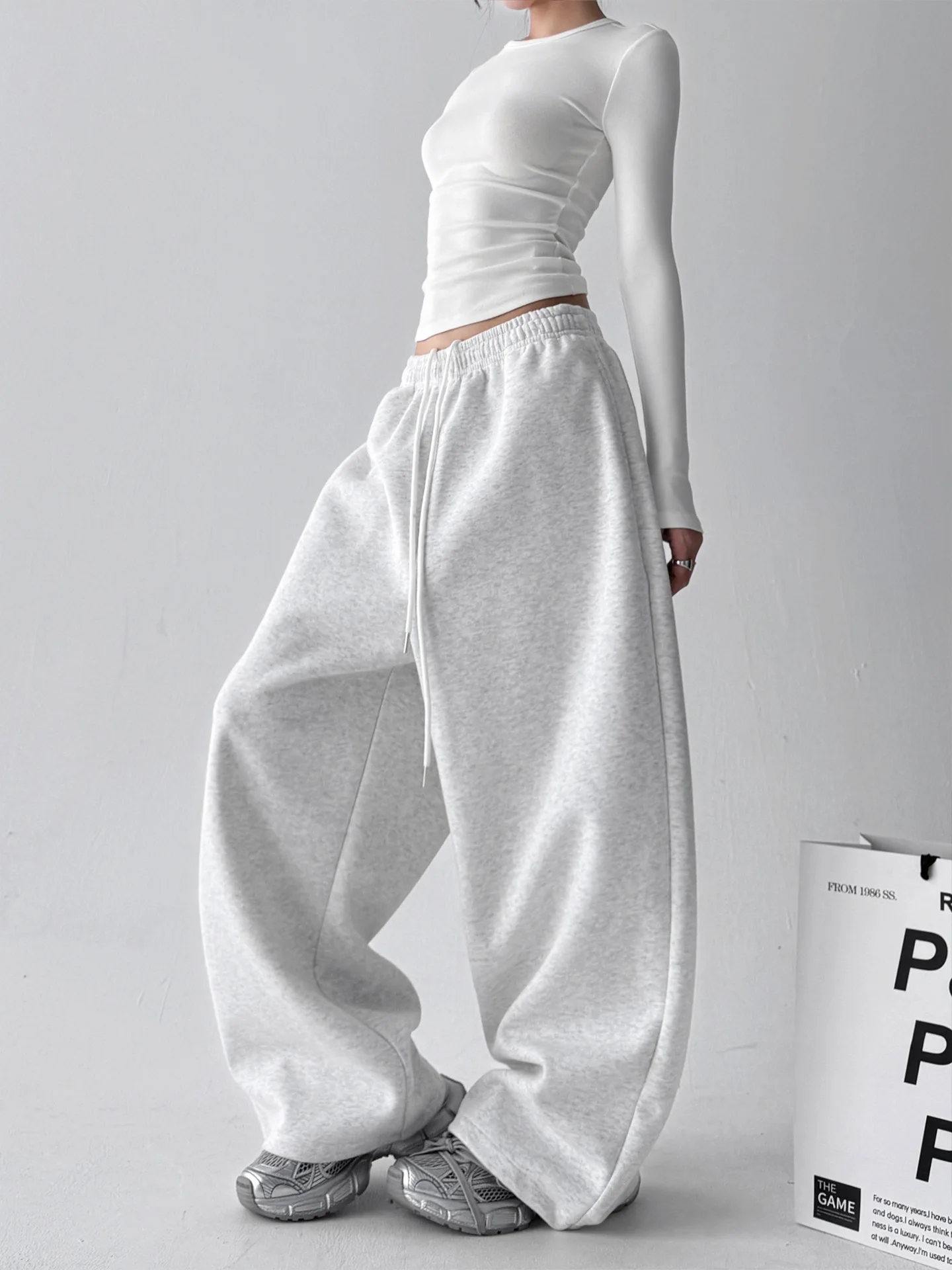 

Широкие брюки желтого цвета, женские, ранняя осень, впитывающие влагу, с высокой талией, милая девушка, групповой тренд, городской светский эластичный пояс