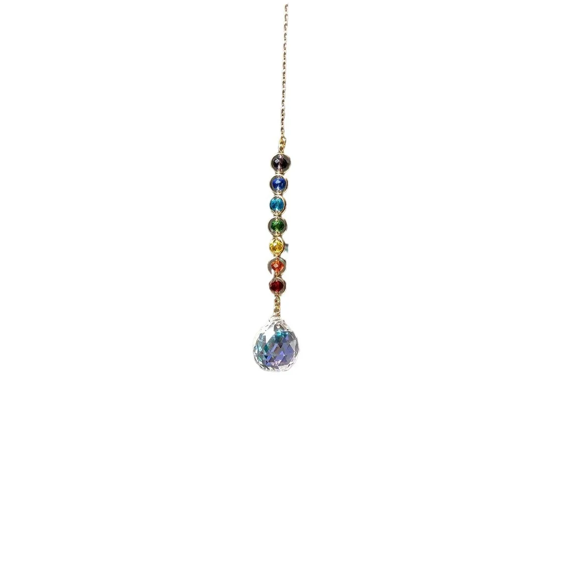 1PC Crystal Glass Suncatcher Mobile for Home Decor Rainbow Maker Glass Prism Fantasy Meditation Artwork