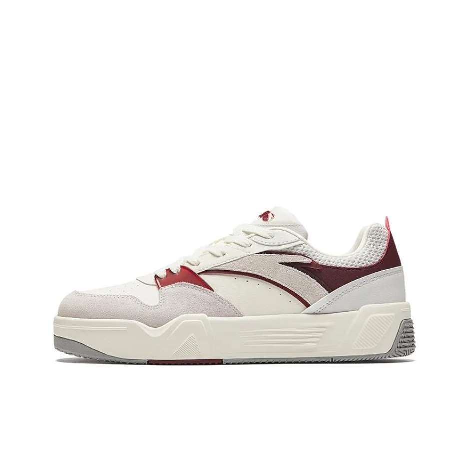 Anta C37 Series Comfortable Lightweight Height Increasing Low top Skateboard Shoes Men's Gray Beige Red 912438037-5