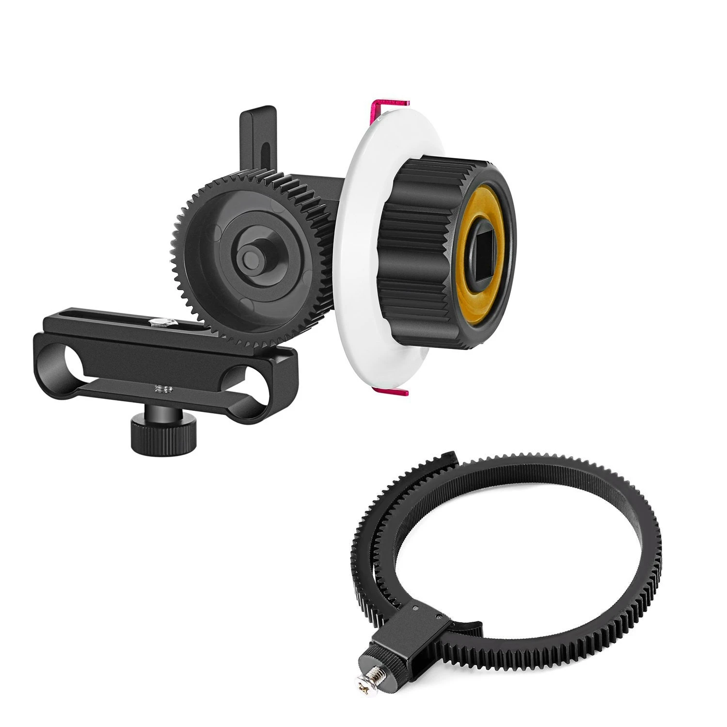 Appareil photo VD-F0 Follow Focus 15MM Follow Focus avec Gear Ring Belt pour IL Nikon Sony et autres appareils photo reflex numériques