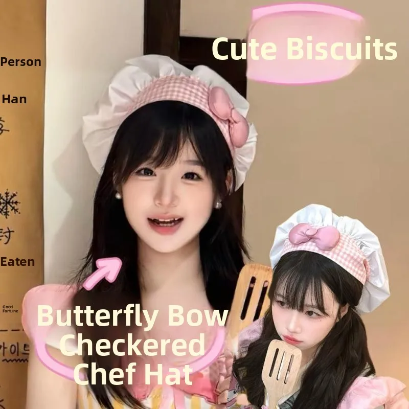 قبعة الطاهي ذات ربطة العنق المبهجة، قبعة الملك الفأر، دعامة تصوير كبيرة من مادة الشيف القطنية، أكسوارات الطهي #2