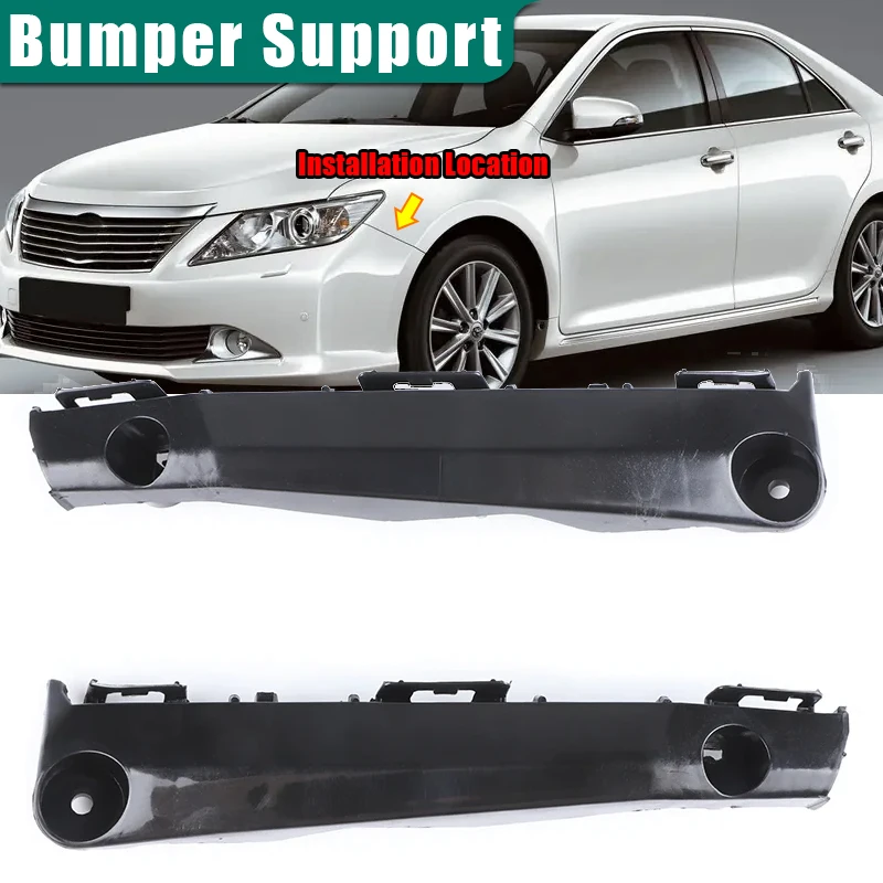 

5253606120 5253606130 левый и правый держатель кронштейна опоры переднего бампера для Toyota Camry 2012 2013 2014, запасная часть