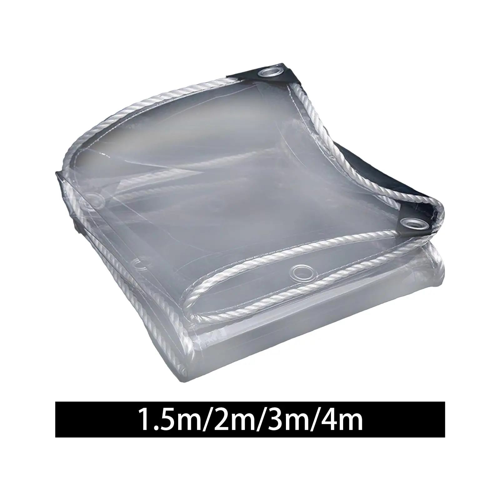 

Clear Tarp Waterproof Outdoor Rainproof Covering Windproof Anti Oil Stain Transparent Tarpaulin for Garage Greenhouse Roof