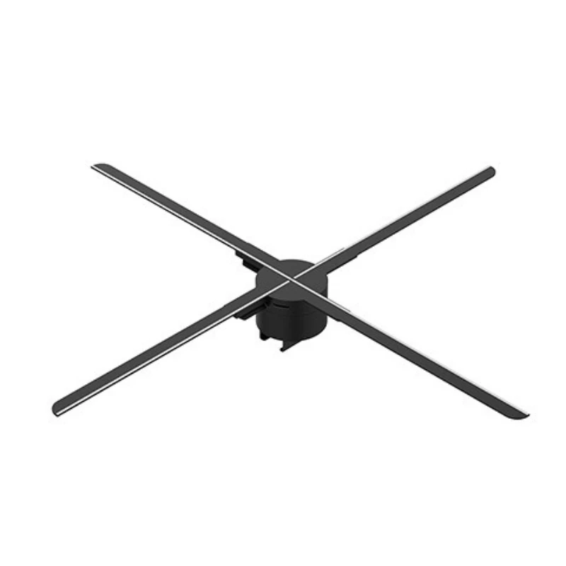 

Naked eye 3d fan holographic projector led rotating light aerial imaging stereo advertising machine