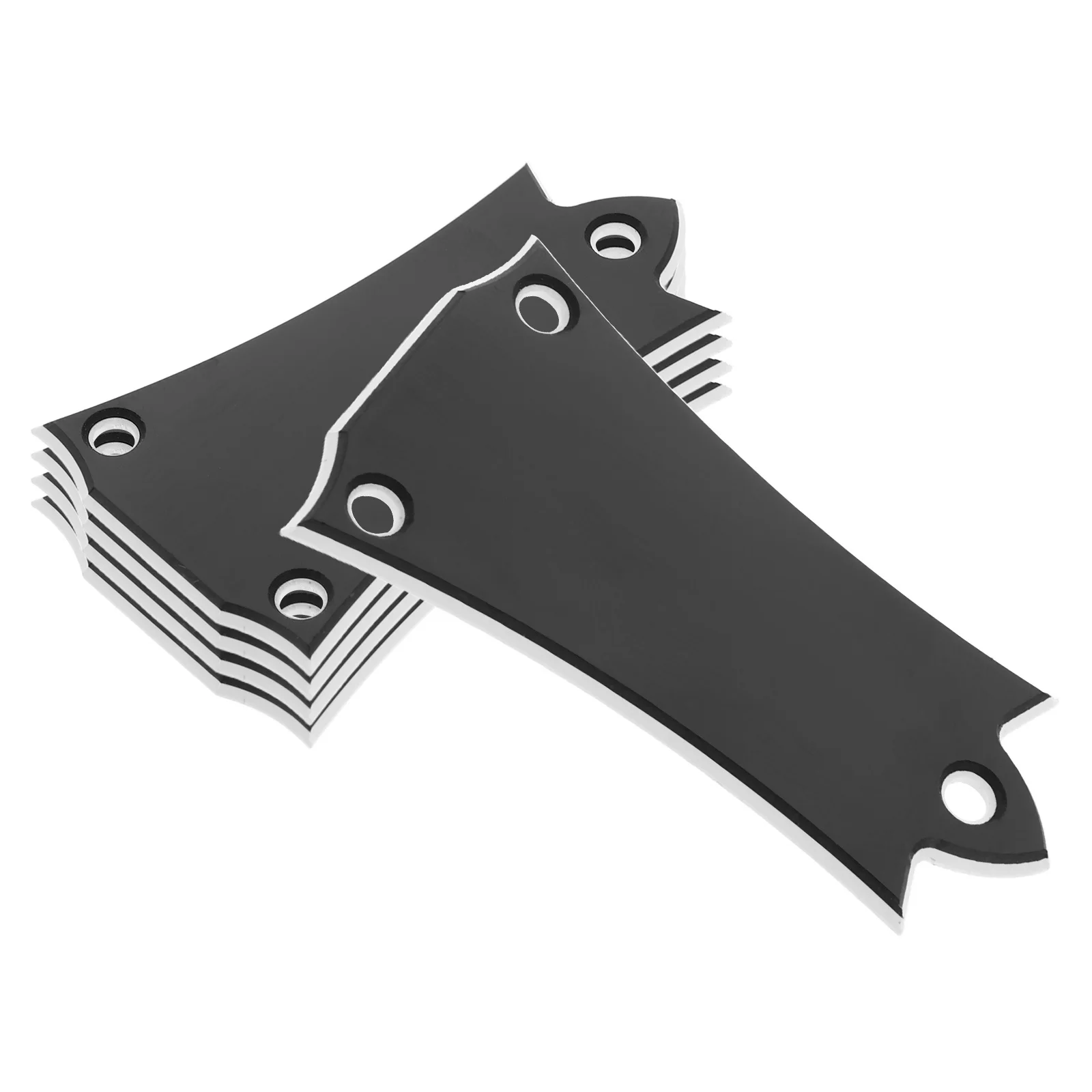 

1Set Electric Guitar Truss Rod Cover Bell Shape Metal Headstock Shield Black Bass Neck Plate Pad Accessories Truss Rod Cover