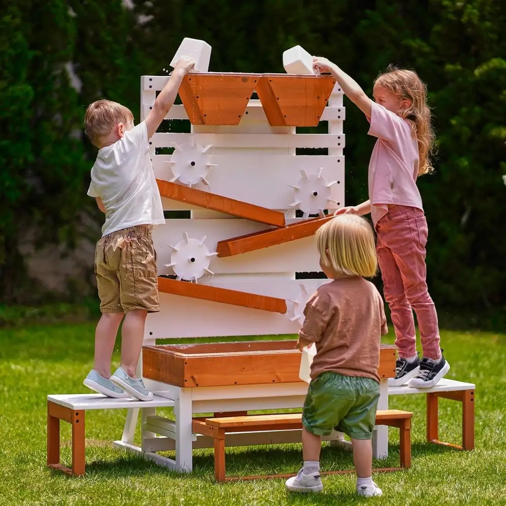 

AvenlurWoodenWaterTableorKids3andUp-LargeWaterPlayTableorIndoor/Outdoorun