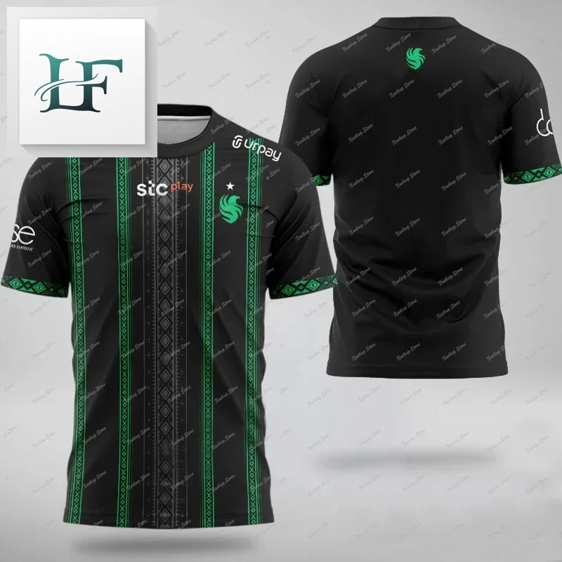 

Falcons 2025 Team DOTA 2 Gameplay Clothing Middle Eastern Players Short sleeved T-shirt Men's Fashion Esports 3D Printed T-shirt