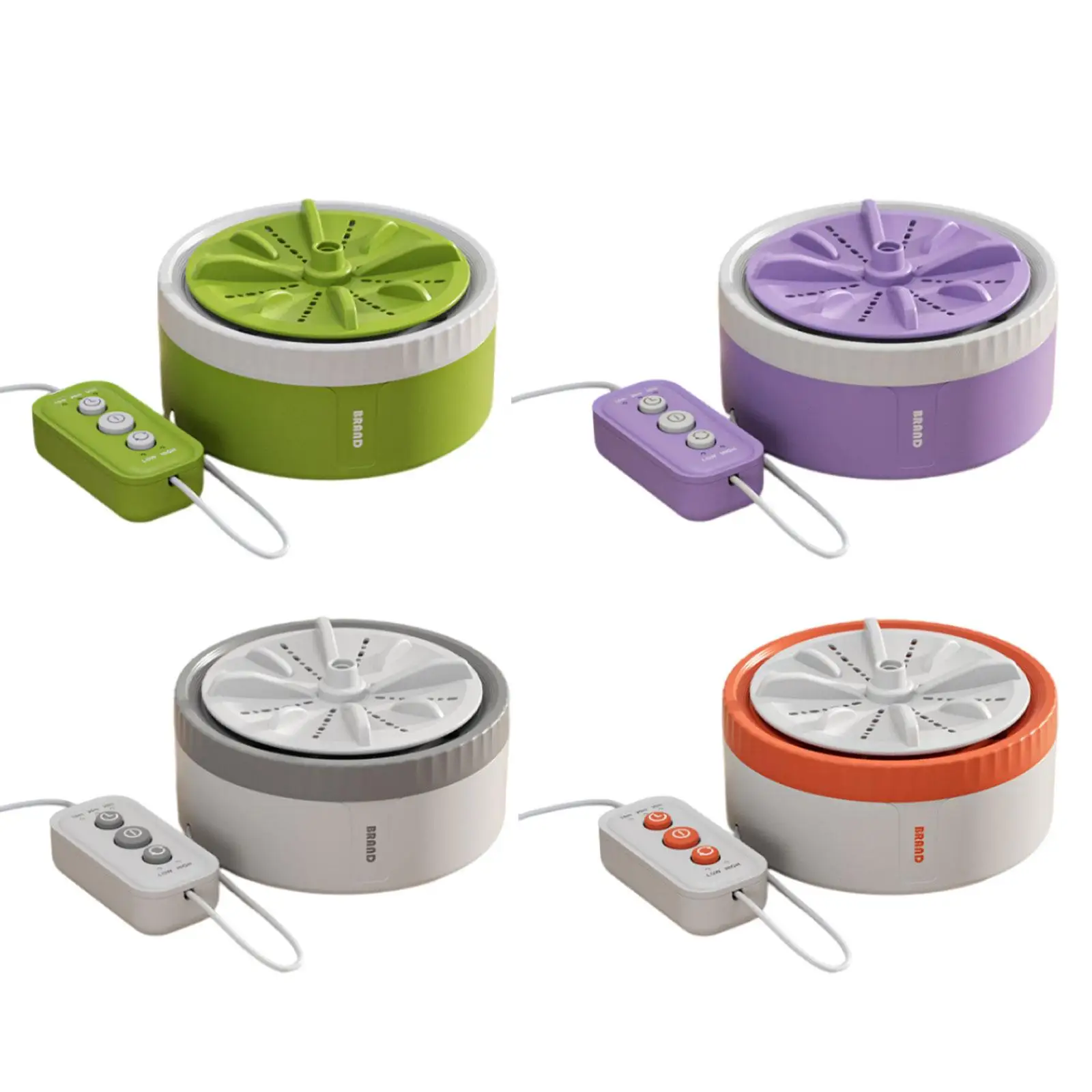 Portable washing machine, versatile, USB powered, low noise, 12 cm diameter,