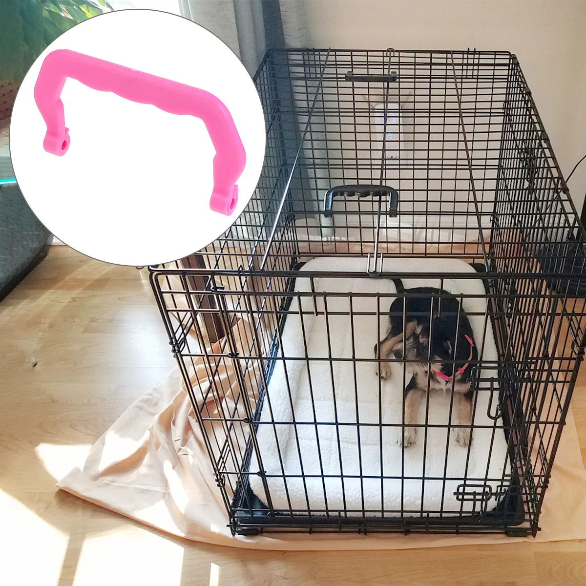 

10Pcs Detachable Cage Handle Plastic Portable Pet Cage Handle Set Heavy Duty Secure Grip for Easy Carrying Outdoor Indoor