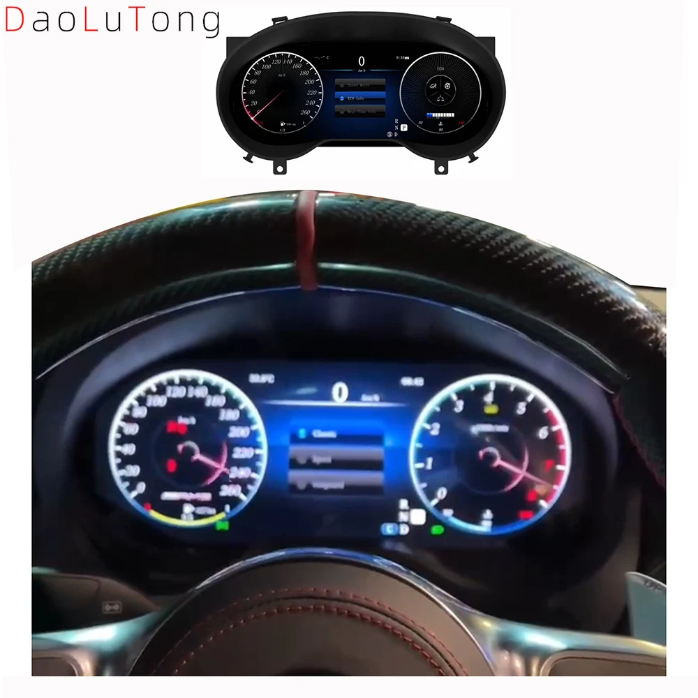 

Upgrade Digital Cluster Speedometer Panel for Mercedes Benz A/GLA/CLA W176 X156 C117 2014-2018 New Linux Dashboard for Auto