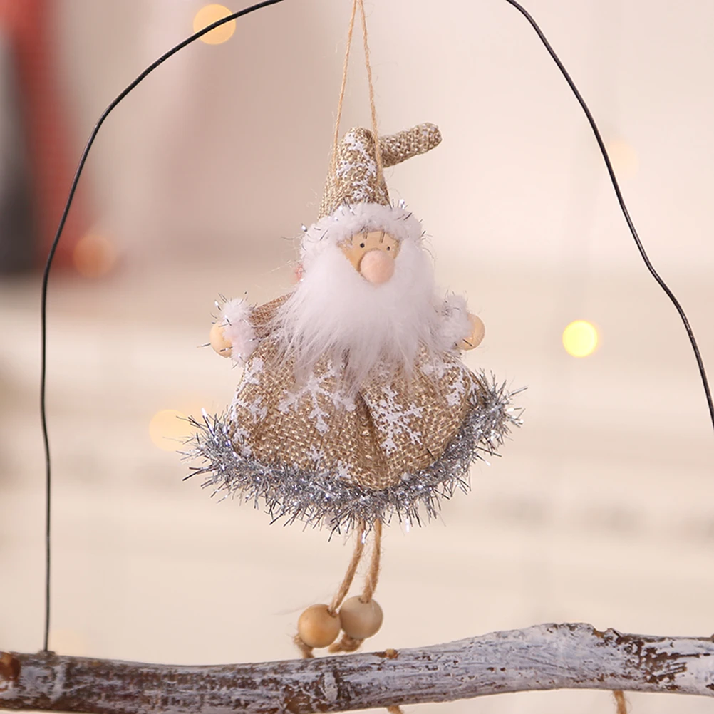 

4 PCS Christmas Tree Decorations Ornaments Hanging for Cute Pendants Elder