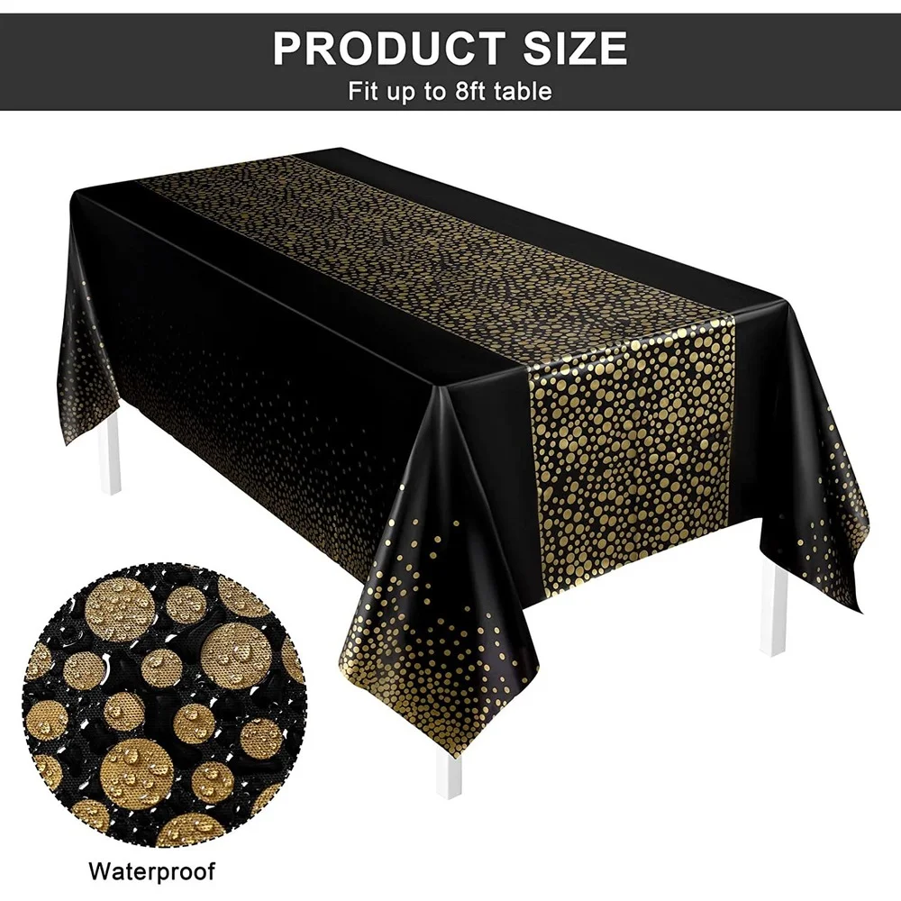 1pc TECHOME Disposable Table Cover Dotted Table Runner Design 54\