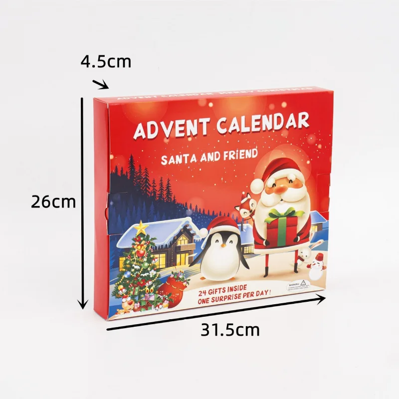 Custom Recyclable Custom Advent Calendar Box Adventskalender Calendrier De L'Calendario De Adviento