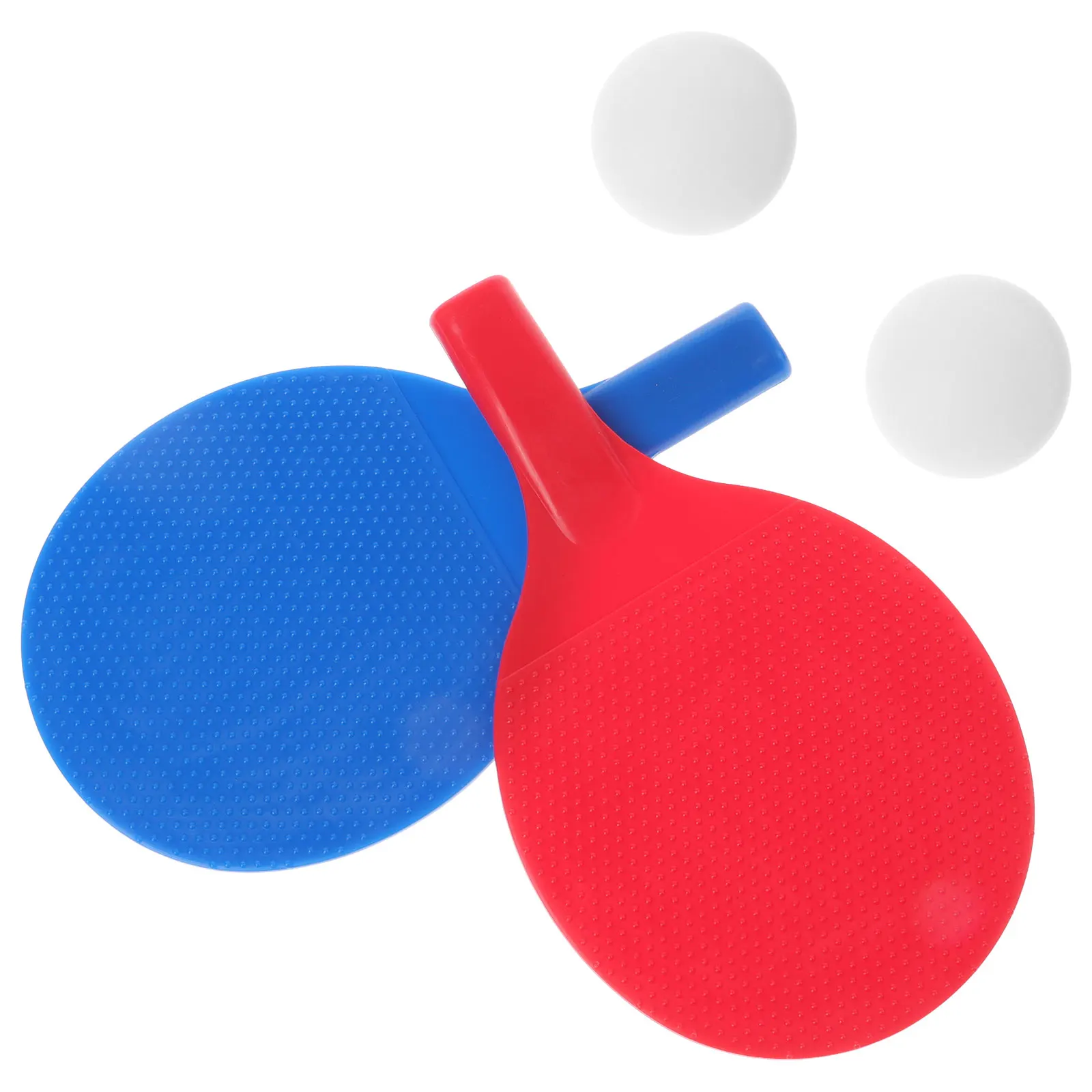 

Portable Table Tennis Racket Set Lightweight Plastic Material Comfortable Handle Durable Use Suitable Outdoor School Play