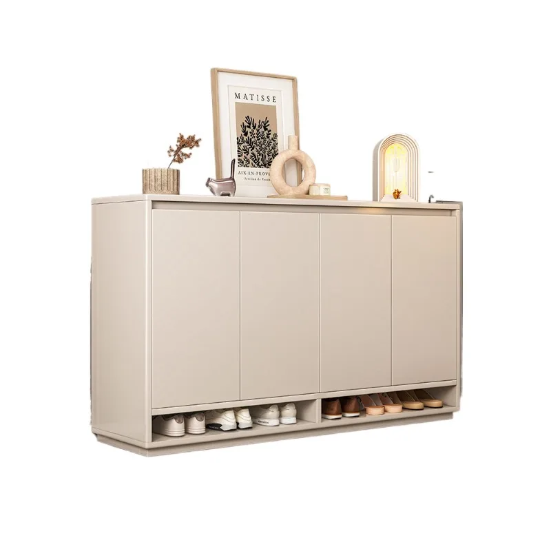 

Simple new household door porch cabinet shoe cabinet storage integrated wall door corridor shoe rack