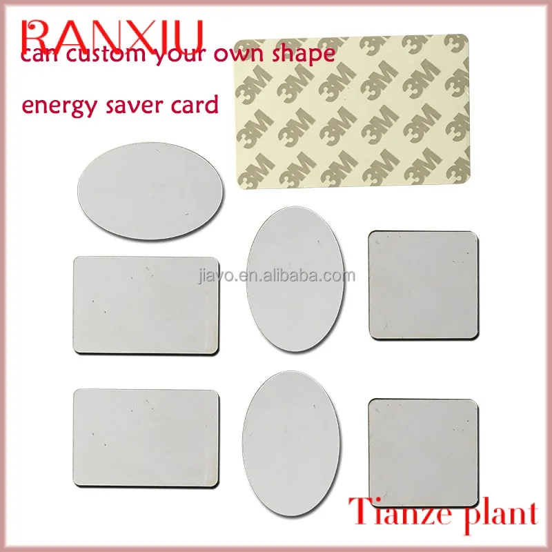 Custom PVC negative 16000 cc bio energy ey poer energy saving card for car for hoe consuption  Fuel saver