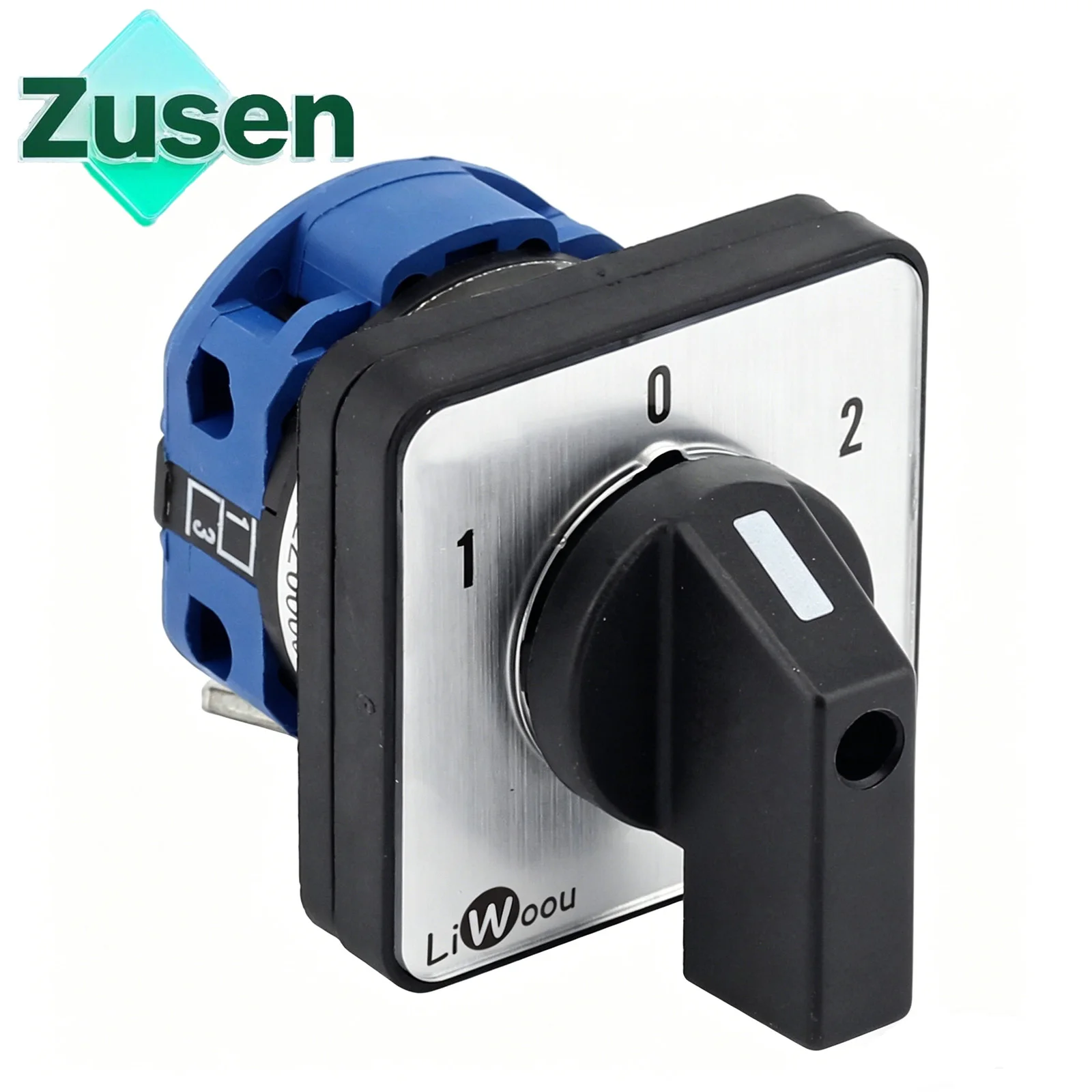 Zusen 440V Ui 690V Cam Switch LW26-20 1-0-2 1P 3Positions 1Pole 4 Terminals Universal Transfer Switch