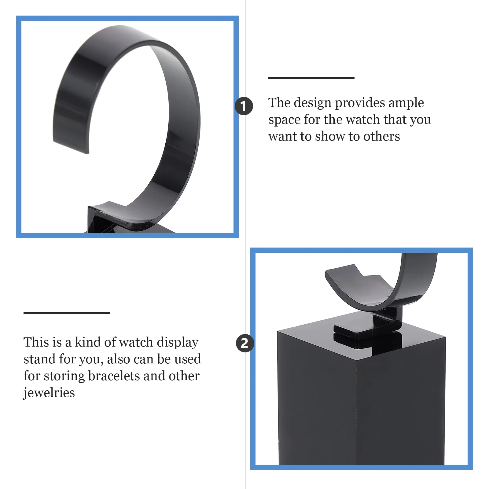 

3 Pcs Watch Display St Jewelry Holder Bracelet ganizer Safe Scratch Jewelry ganizer Base Proof Storage Solution