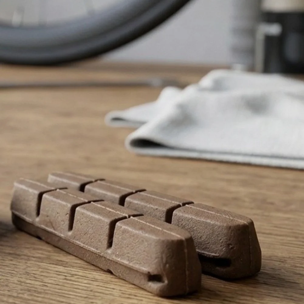 Bicycle Brake Bicycle Brake Inserts Cork Brake Pads Cork Rubber Material Consistent Braking For Road Bike Bicycle
