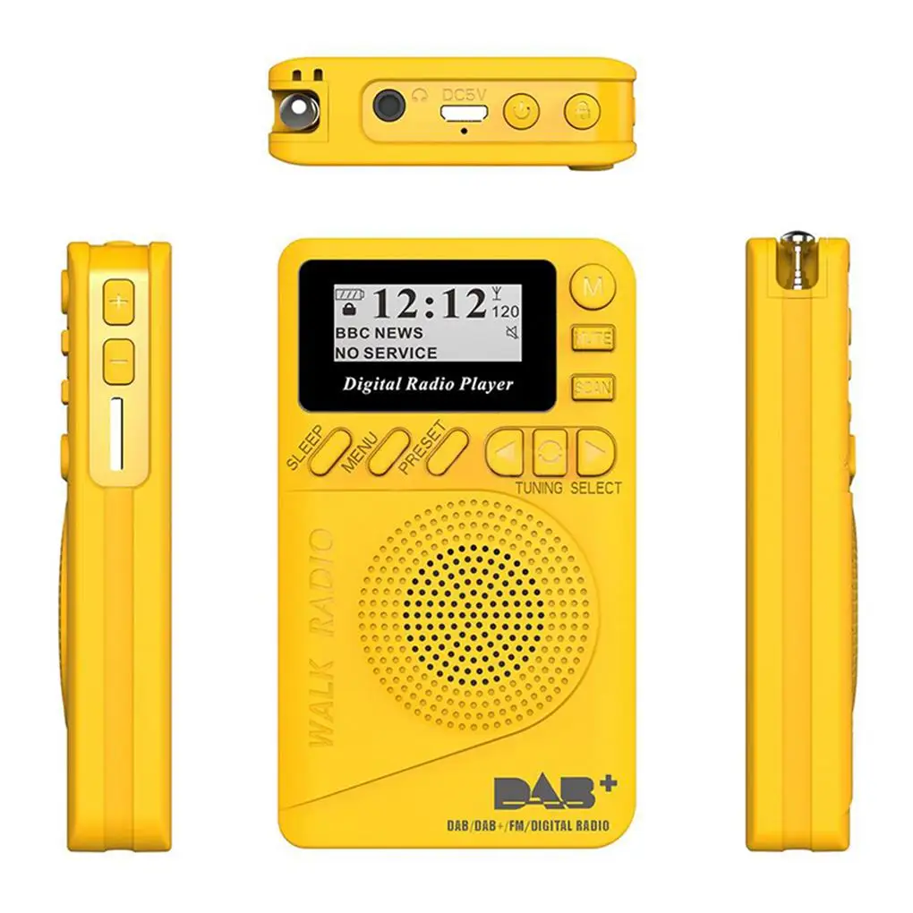 P9 Mini kieszeń Radio przenośne Radio DAB Radio z głośnikiem MP3 do odtwarzania podróży