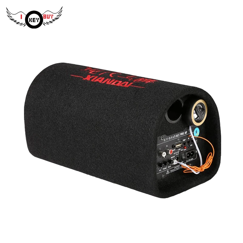 6 /6.5 Inch 12v 220v Car Audio Hifi Portable 200w Bluetooth Active Tunnel Speakers KTV Boom Box Stage Tube Auto Subwoofers