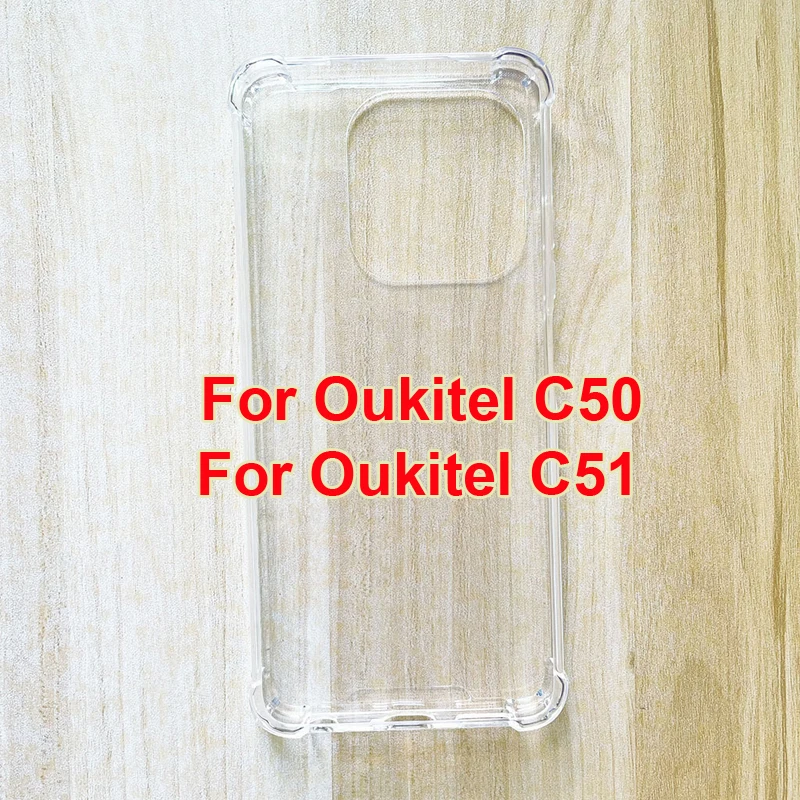 Anti-knock Ultra-thin Clear Case For Oukitel C51 Case Silicone Transparnet Phone Cover For Oukitel C50 C 50 Oukitel Bumper Shell