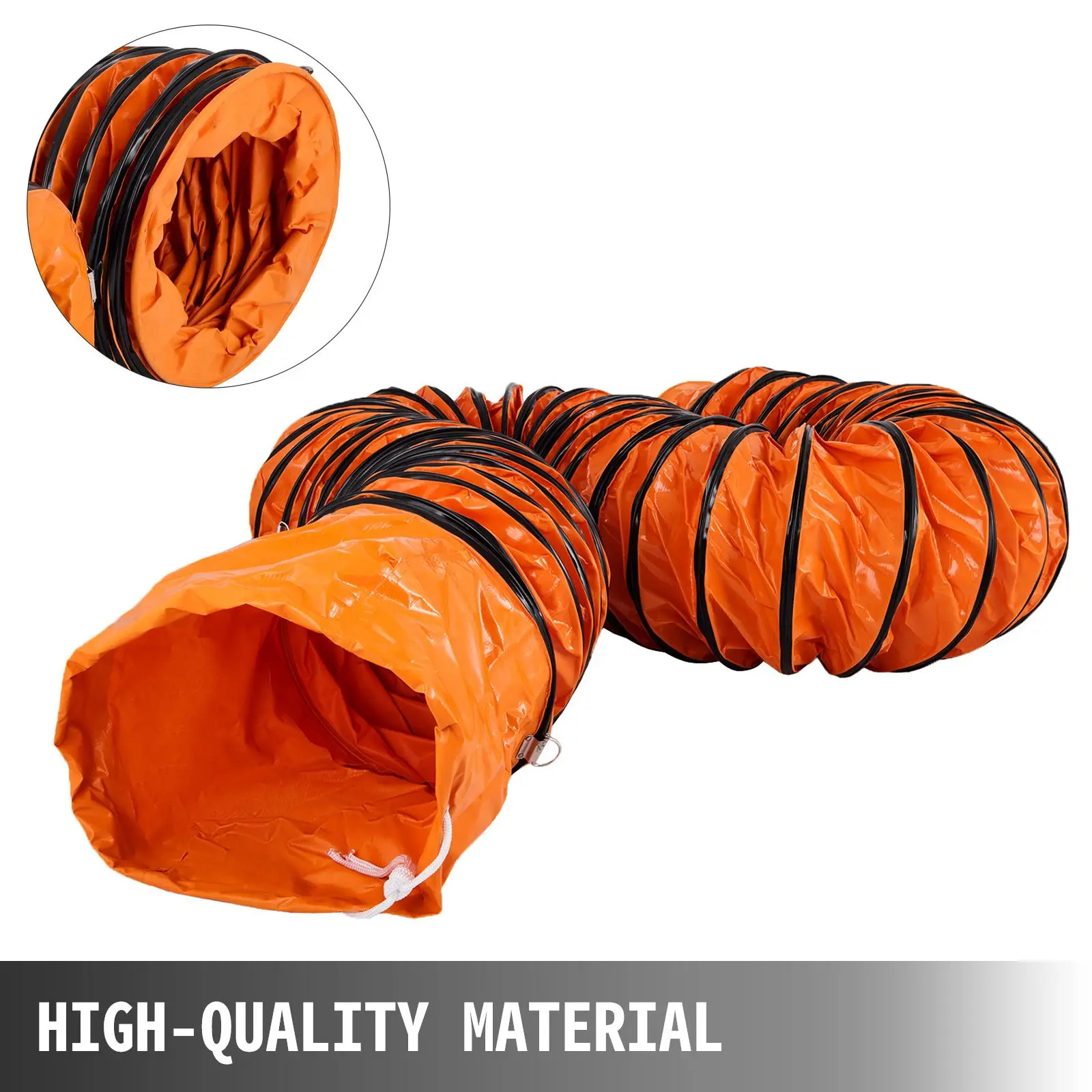 32ft Duct Hosing PVC Flexible Ducting Hose for 12inch Utility Blower Ventilation Fan Exhaust Fan