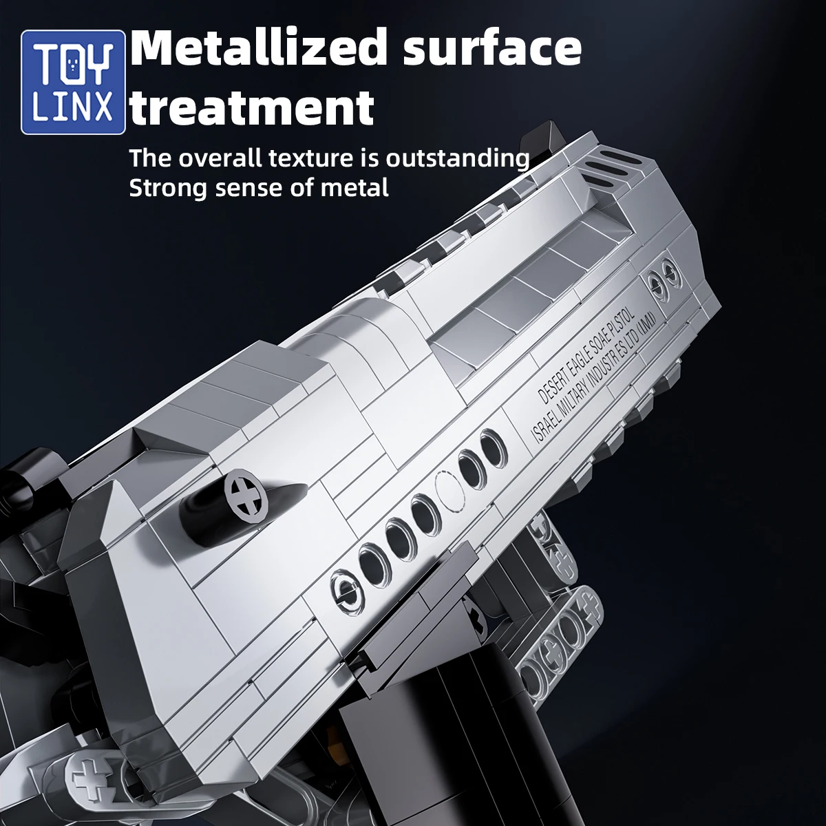 Gun Building Block 375PCS Set Pistol Shootable Military Building Toy as Halloween Present for Children and Adults.