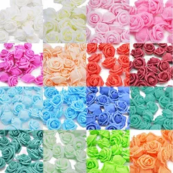 4CM 20PCS Artificial Flowers Wedding Decoration PE Foam Rose Flower Head DIY Scrapbooking Fake Flowers Bouquet Home Decor