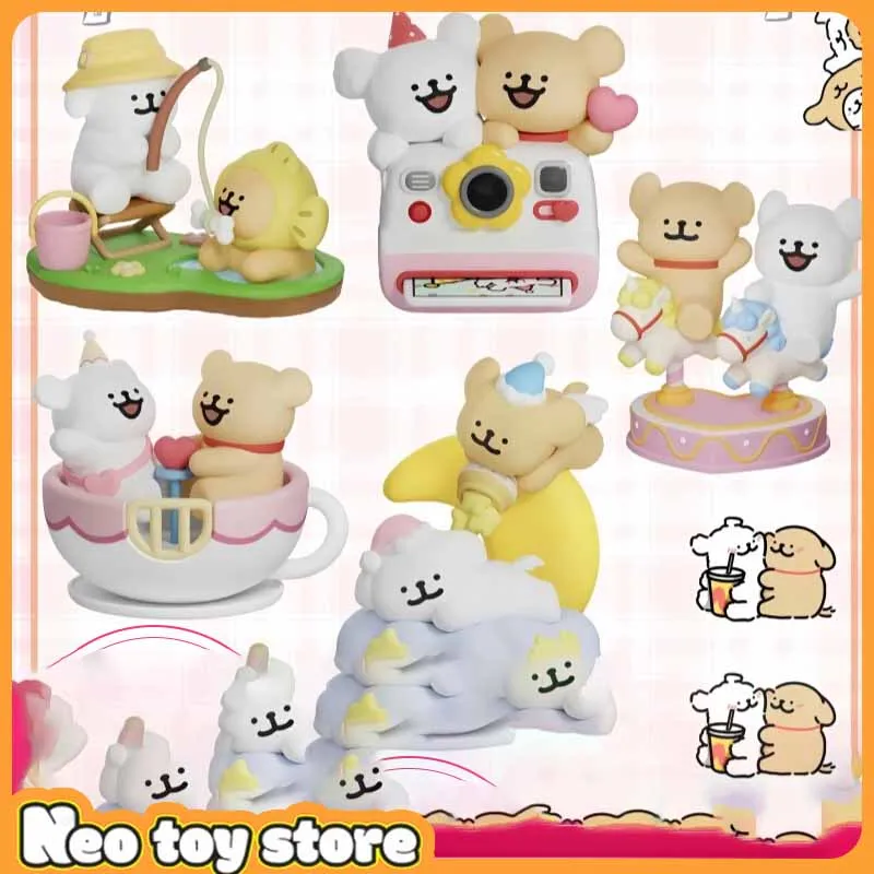 

Plzdot&Lindog Desktop Ornament Blind Box Joyful Excursion Series Third Generation Trendy Toy New Design Cute Gift For Girl