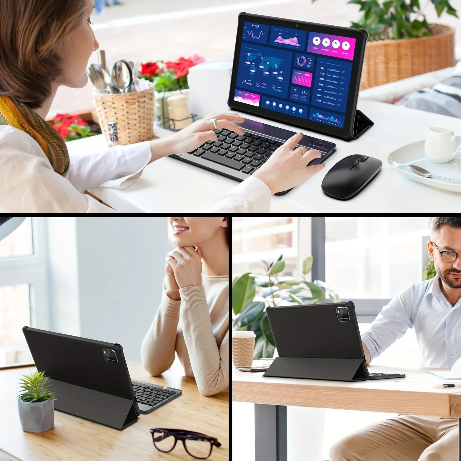 BAKEN 10インチAndroidタブレット(未使用）キーボード、マウス、タッチペン付き　カメラ搭載 Amazon | BAKEN タブレット 10インチ Android 12 タブレット10インチ